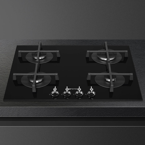 PV364NAU – 60cm Classic Gas on Tempered Glass Cooktop – Black