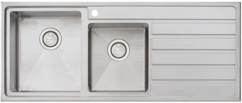 AP1411 Apollo 1 & 3/4 Bowl Sink with Drainer Stainless Steel