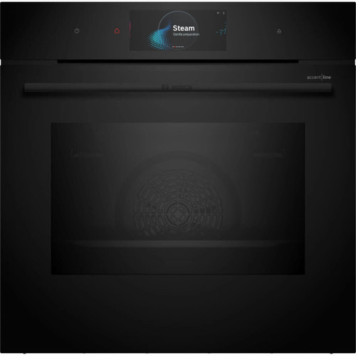 HSG958DB1A - Bosch Series 8 Accentline 60cm Built-in Oven with Steam Function - Black HSG958DB1A - Bosch Series 8 Accentline 60cm Built-in Oven with Steam Function - Black