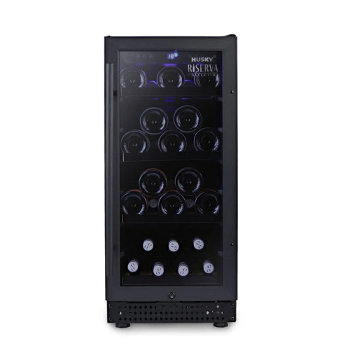 HUSWS33SMBZY - Riserva 80L Single Zone Wine Fridge - Black