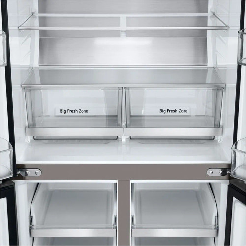 GFB505PL - 530l Stainless Steel Quad Door Fridge - Stainless Steel