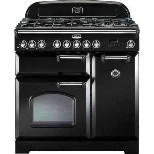 CDL90DFBLCH - Classic Deluxe 90cm Black And Chrome Dual Fuel Freestanding Cooker - Black CDL90DFBLCH - Classic Deluxe 90cm Black And Chrome Dual Fuel Freestanding Cooker - Black