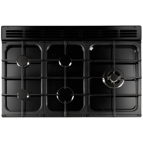 NEX90DFBLCH - Nexus 90cm Dual Fuel Upright Cooker - Black