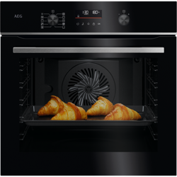 OA5PB41ABE 60cm Pyrolytic Oven with SteamBake, Black with Stainless Steel Trim
