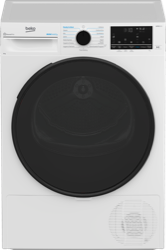 BDPB803SW 8 kg Sensor Controlled Wifi Connected Heat Pump Tumble Dryer with Steam