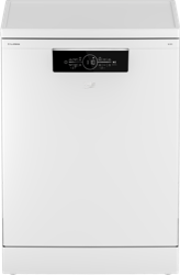 BDFB1630W 16 Place Setting Freestanding Dishwasher with Hygiene Intense & Auto Door Opening