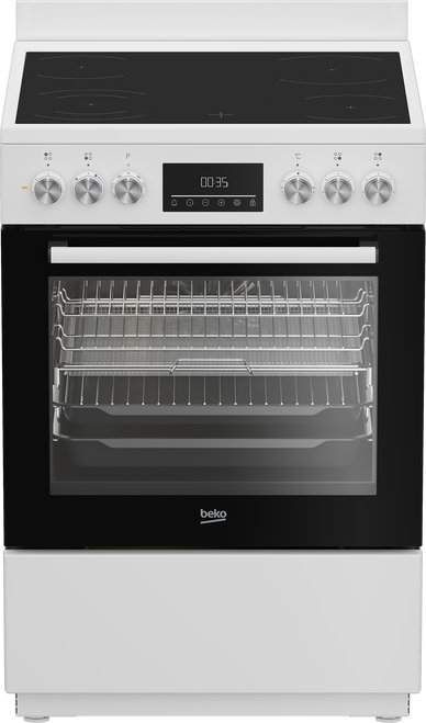 BFCB60VMW Aeroperfect 60cm Freestanding Cooker with SteamAdd & Airfry and Ceramic Cooktop