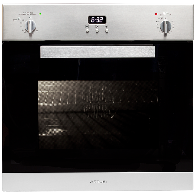 AO650GG - 60cm Built-In Gas Multifunction Oven - Stainless Steel