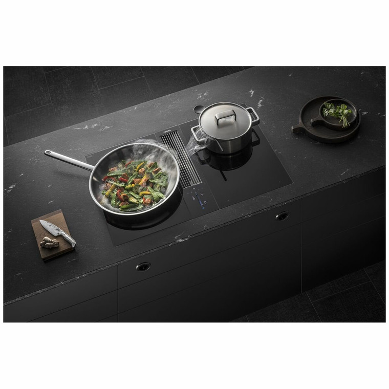 CKA2FIAB 77cm Classic Surface 4 Zone Induction Cooktop Set with Integrated Ventilation System