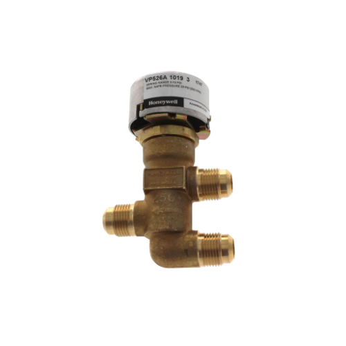 Honeywell VP526A1019 Pneumatic 3-Way Mixing Valve, 5/8" OD x 1/2" Nominal, 2.5 Cv, 3â€“10 psi
