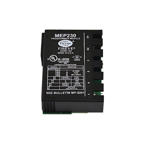 Fireye MEP230 Programmer, Selectable recycle/non-recycle function, TFI timing, purge timing, post purge, prove open at start.