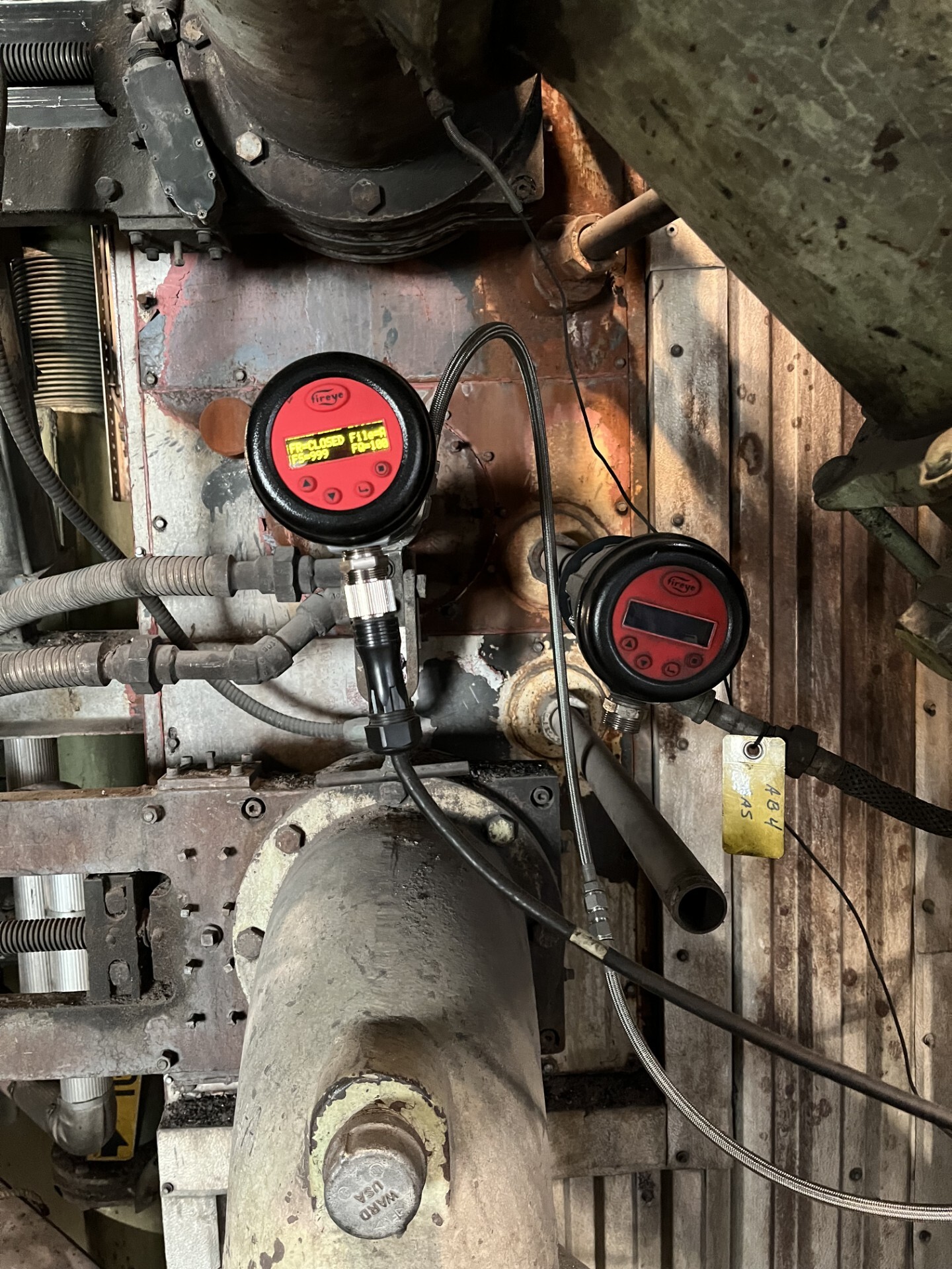 Fireye InSight flame scanner installed in industrial combustion system