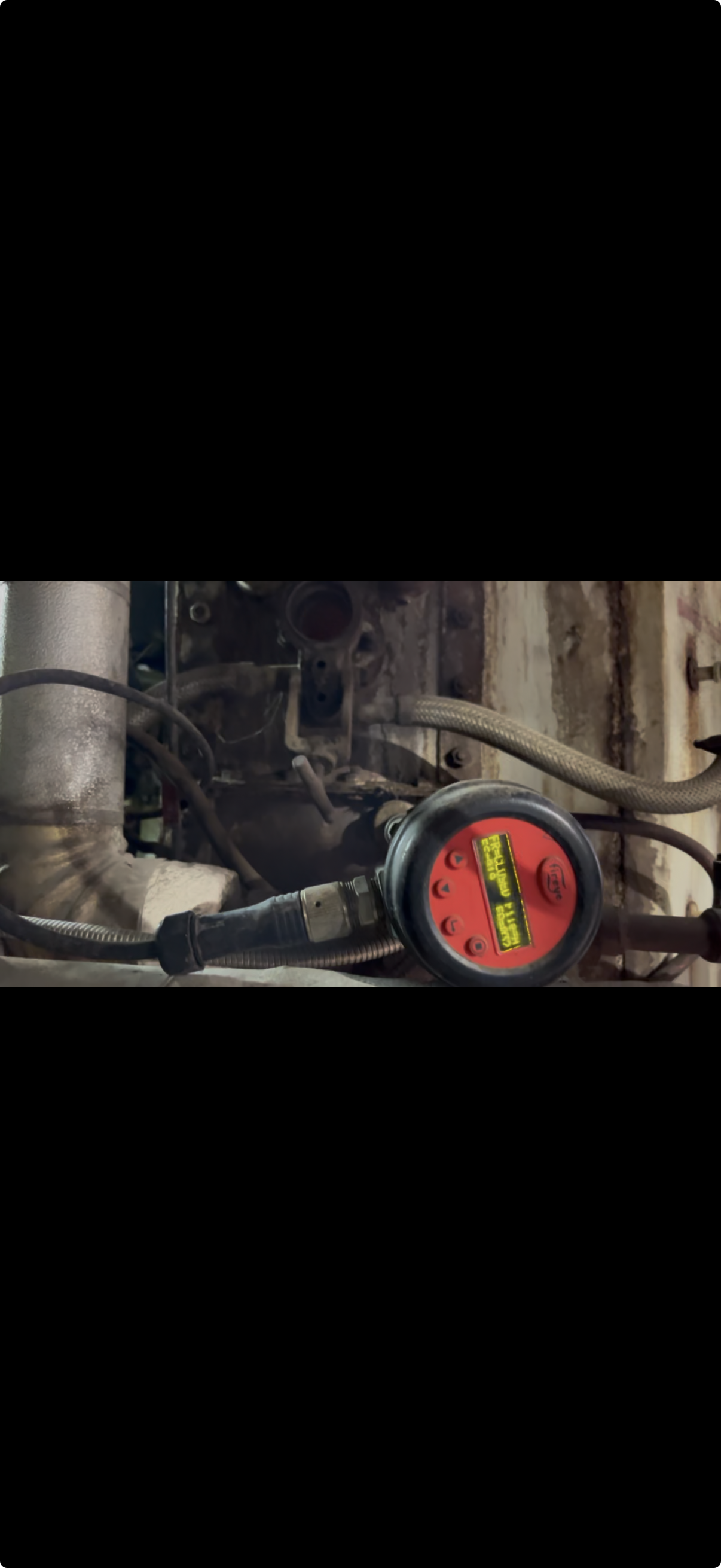 Fireye InSight flame scanner in active service on industrial boiler burner