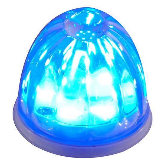 Legendary Extreme 2 Inch Glass Watermelon Blue- Clear W/ 3 Wire LED Light