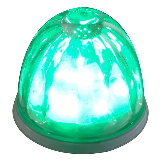 Legendary Extreme 2 Inch Glass Watermelon Green- Clear W/ 3 Wire LED Light
