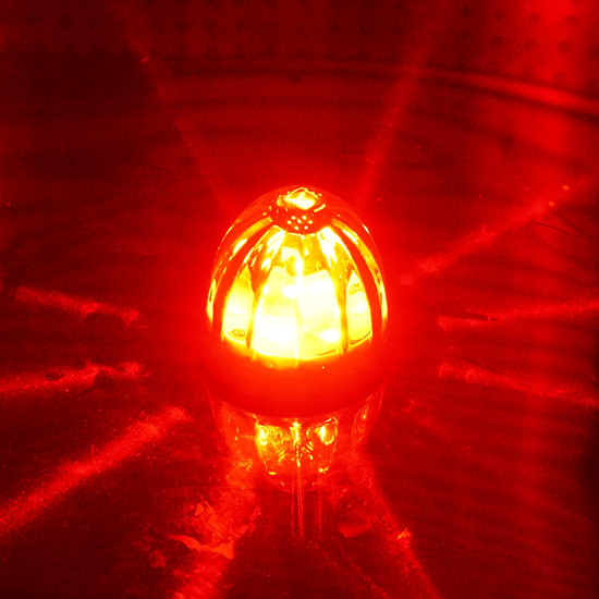 Legendary Extreme 2 Inch Glass Watermelon Red- Red W/ 3 Wire LED Light