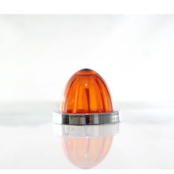 Legendary Extreme 2 Inch Glass Watermelon LED Light- Amber/ Dark Amber