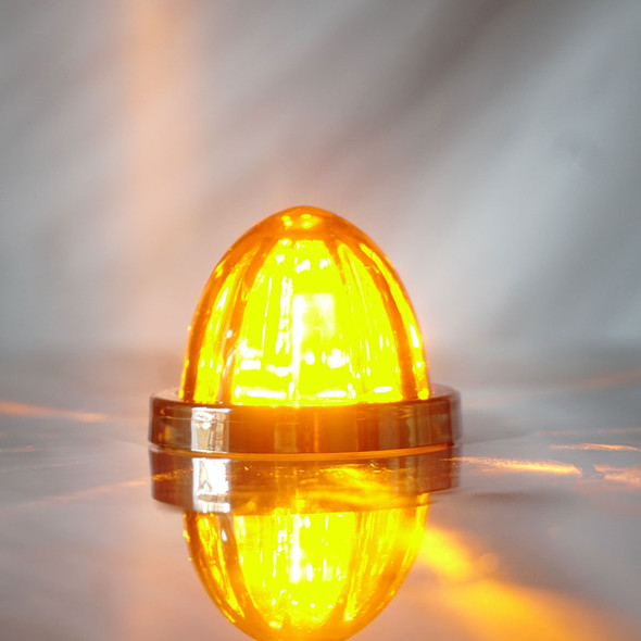 Legendary Extreme 2 Inch Glass Watermelon LED Light- Amber/ Dark Amber