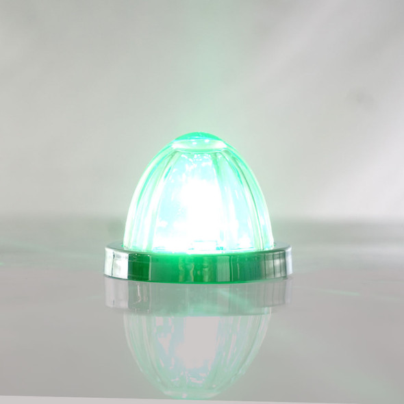 Legendary Extreme 2 Inch Glass Watermelon LED Light- Amber- Green/ Clear