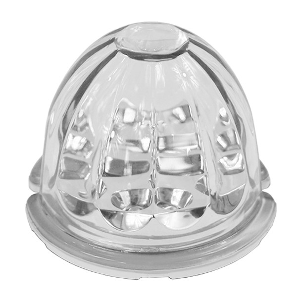 Legendary 3-1/2 Glass Watermelon Cool White-Clear 3 Wire Dual Function W/O Bezel LED Light - Each