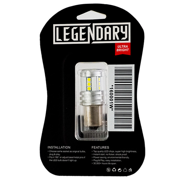 Legendary 15 Diode White 1156 LED Bulb