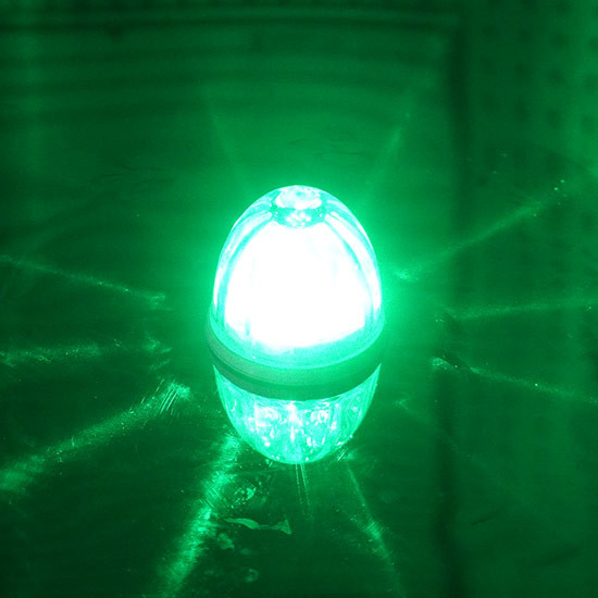 Legendary Extreme 2 Inch Glass Watermelon Green- Clear W/ 3 Wire LED Light