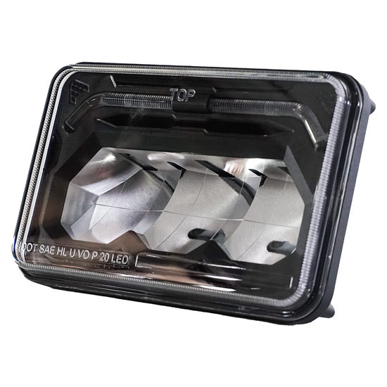 Legendary 4 X 6 Inch Hi Beam Headlight W/ Aluminum Housing