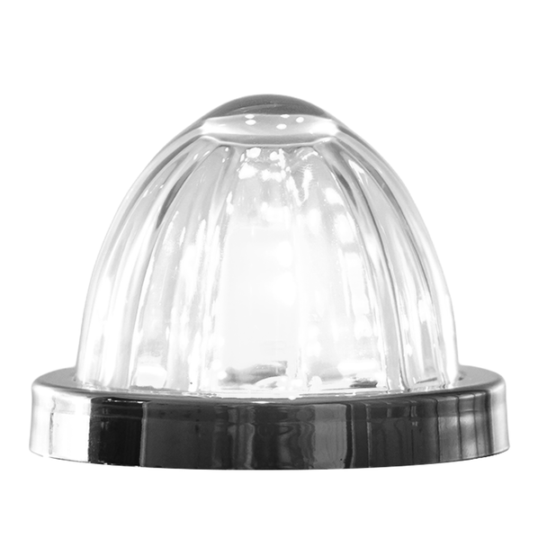 Legendary Extreme 2 Inch Glass Watermelon LED Light- Cool White/ Clear