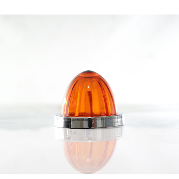 Legendary Extreme 2 Inch Glass Watermelon LED Light- Amber/ Dark Amber