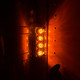 Legendary 1-1/2 Glass Watermelon Amber-Amber 3 Wire Dual Function Chrome Bezel, Stud Mount LED Light - 8 Pack