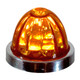 Legendary 1-1/2 Glass Watermelon Dark Amber 3 Wire Dual Function Chrome Bezel, Stud Mount LED Light - Each