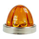 Legendary 3-1/2 Glass Watermelon Amber-Amber 3 Wire Dual Function Stainless Steel Bezel LED Light - Each