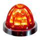 Legendary 1-1/2 Glass Watermelon Red-Red 3 Wire Dual Function Chrome Bezel, Stud Mount LED Light - Each