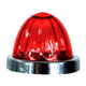 Legendary 1-1/2 Glass Watermelon Red-Red 3 Wire Dual Function Chrome Bezel, Stud Mount LED Light - 8 Pack