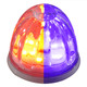 Legendary Extreme 2 Inch Glass Watermelon 4 Wire Dual Tone LED Lights- Red- Purple LED/ Clear Lens