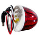 Legendary Extreme 2 Inch Glass Watermelon Red- Red W/ 3 Wire LED Light