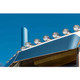 Legendary Extreme Chrome ABS Amber- White/ Clear Glass Watermelon Cab Light