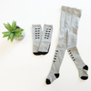 Grey Ladder Knee-Hi Socks