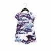 Purple Clouds Raglan Dress