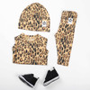 Basic Leopard Beanie Beige