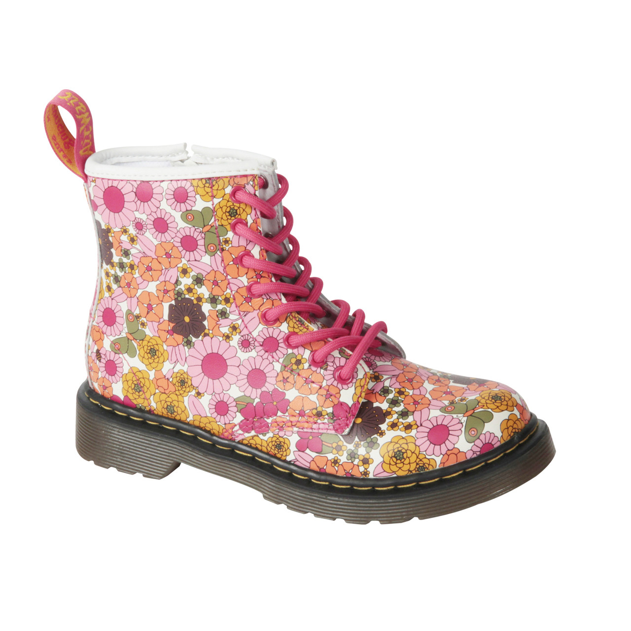 kids floral dr martens