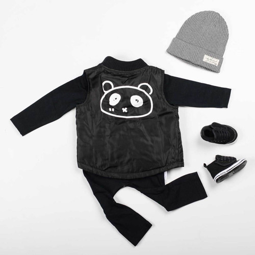 Panda Face Padded Vest