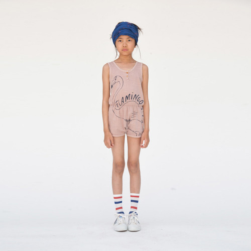 Waistband Romper Flamingo