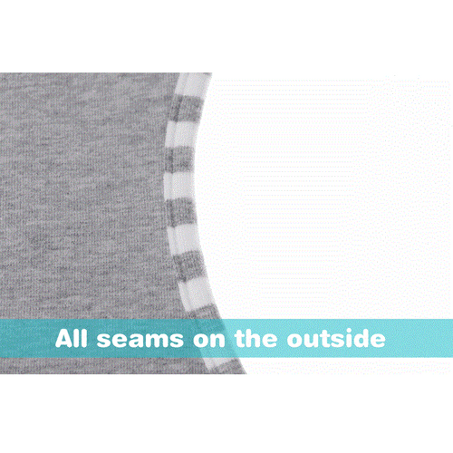 Love To Swaddle UP 50/50 Grey Stripe