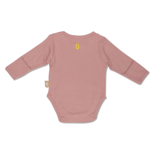 Babyushka Organic Long Sleeve Onesie Mauve