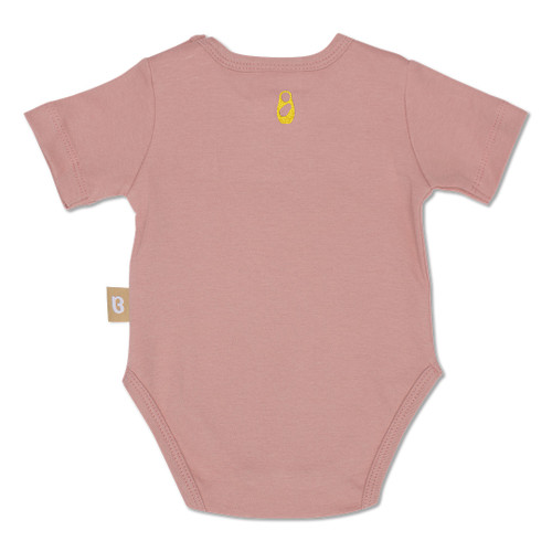 Babyushka Organic Short Sleve Onesie Mauve