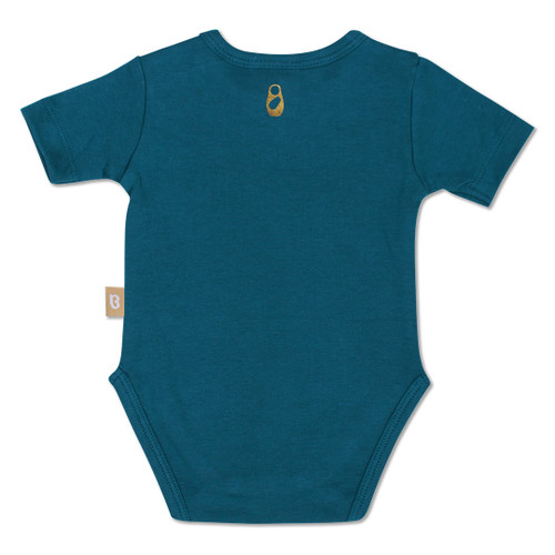 Babyushka Organic Short Sleeve Onesie Blue