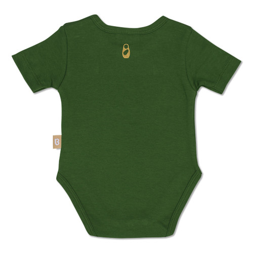 Babyushka Organic Short Sleeve Onesie Green