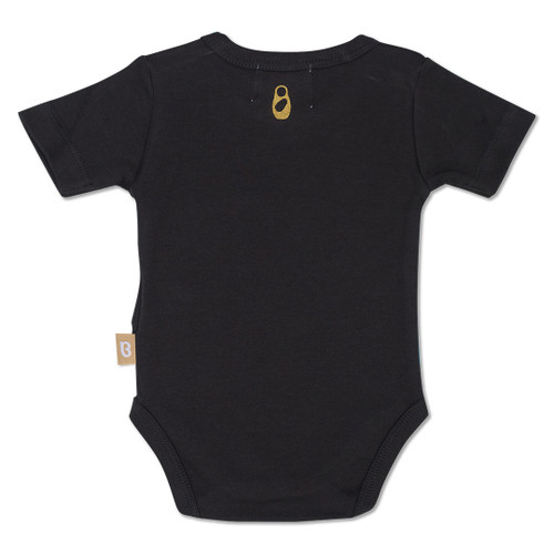 Babyushka Organic Short Sleeve Onesie Black
