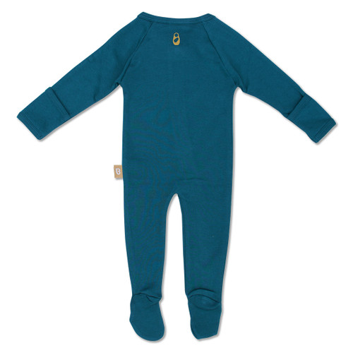 Babyushka Organic Long Sleeve ZipJump suit Blue